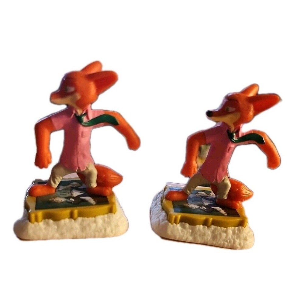 McDonalds Happy Toy Meal Nick Wilde Zootopia Set Of Two